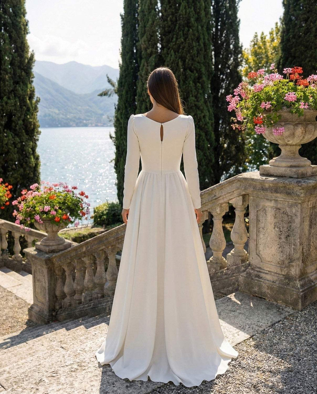 Robe de mariée simple et élégante A-line