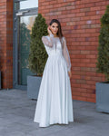 Rochie de mireasă SOPHIA LARIÉTTE, croială A-line și mâneci lungi din tulle